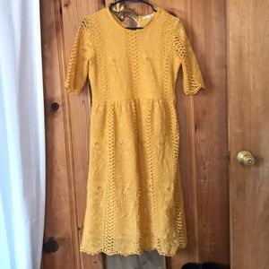 Mustard yellow dress